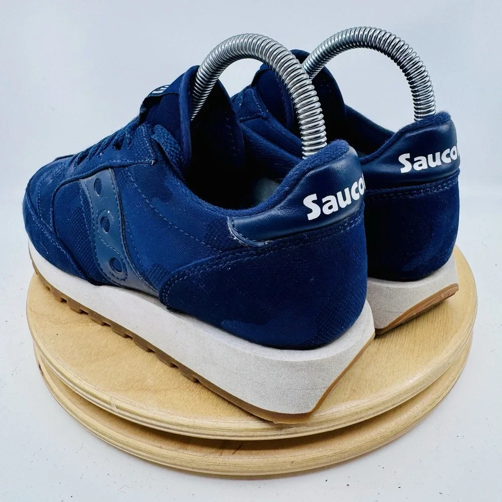 Saucony Jazz  Originals Sneakers Womens 8 Navy Blue  Camo Retro Casual Shoes